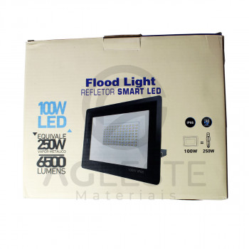 REFLETOR DE LED 100W Nº1 BRANCO FRIO - ILUMINAMAX